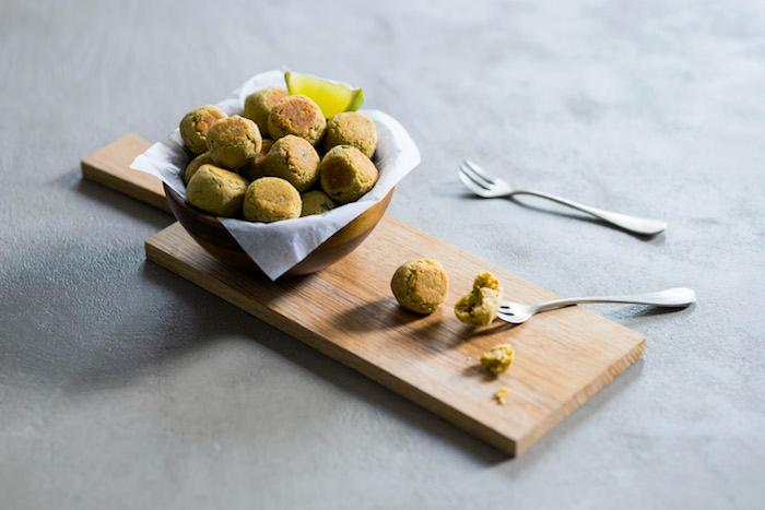 Falafel à l'arôme de Citron vert et d'Amande douce Falafel à l'arôme de Citron vert et d'Amande douce
