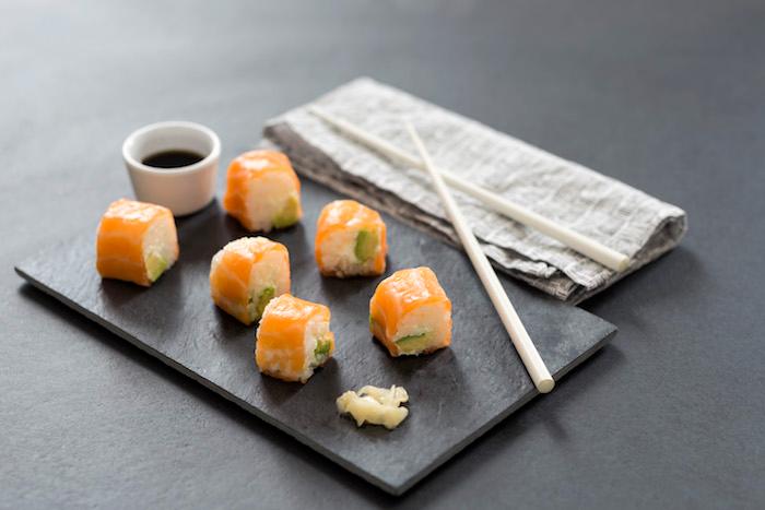 Sushi au riz parfumé aux arômes