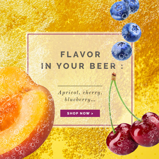 Flavor in your beer : Apricot, cherry, blueberry...... Néroliane